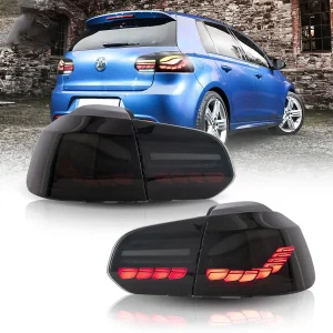 08-14 Volkswagen Golf 6th Gen Mk6 Hatchback Vland II Tail Lights