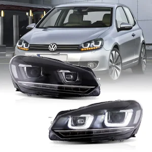 09-14 VW Golf 6th Gen Mk6 Vland Aftermarket Headlights