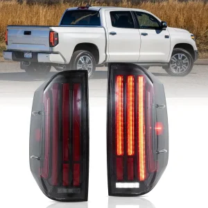 14-21 Toyota Tundra Vland LED Tail Lights With Dynamic Welcome Lighting Clear