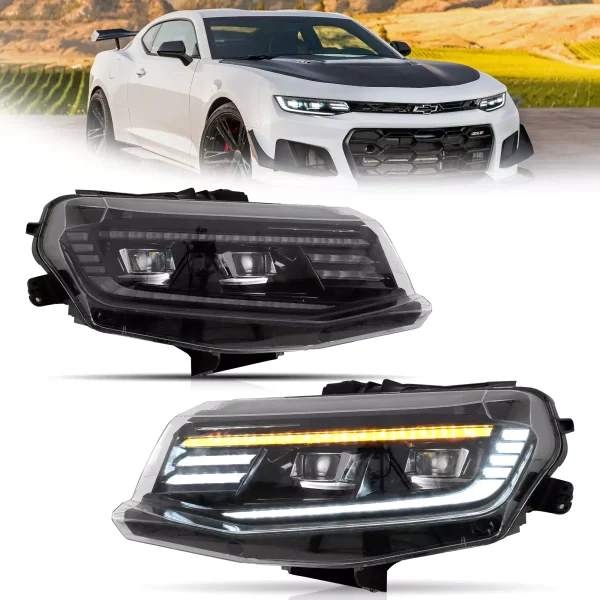 16-18 Chevrolet Camaro 6th Gen Vland LED HeadLights