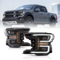 18-20 Ford F150 Vland LED Projector HeadLights W/ Animation