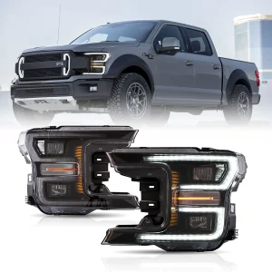 18-20 Ford F150 Vland LED Projector HeadLights W/ Animation