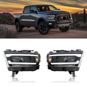 19-24 Dodge Ram 1500 5th Gen (DT) Vland LED Reflection Bowl HeadLights Chrome