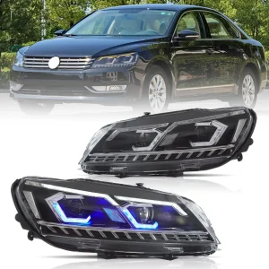 2011-2015 VW Passat Vland Dual Beam Projector Aftermarket Headlights w/Start-up Animation - Vland Headlight Assembly, Tail Light | Aftermarket HID Headlights, Fog Lights, Demon...
