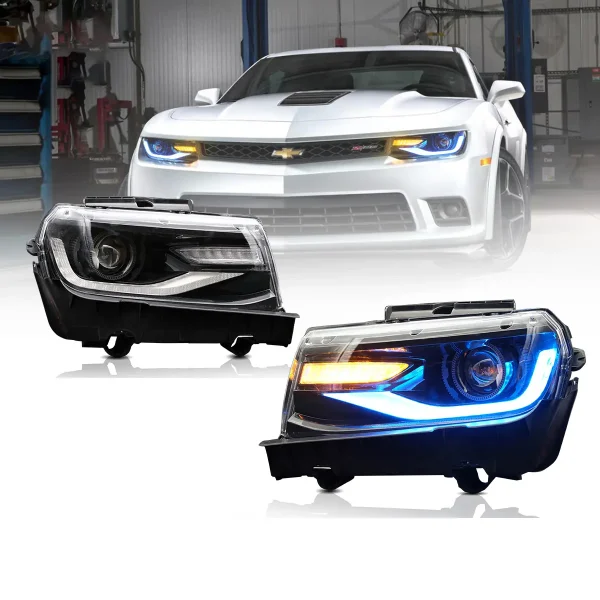 2014-2015 Chevrolet Camaro Vland RGB Dual Beam Projector Headlights