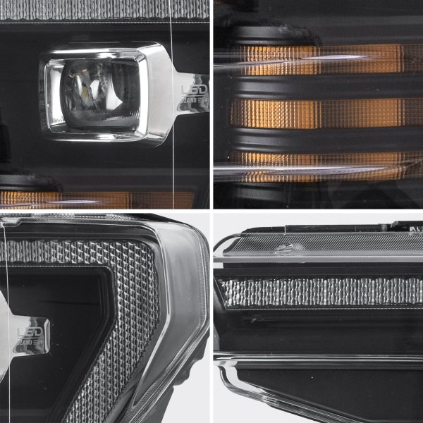 2018-2020 Ford F150 Vland LED Dual Beam Projector HeadLights Black 2018-2020 Ford F150 Vland LED Dual Beam Projector HeadLights Black