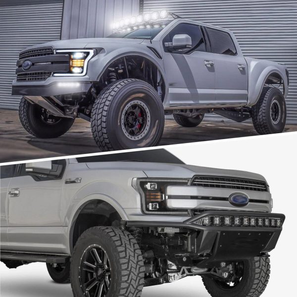 2018-2020 Ford F150 Vland LED Dual Beam Projector HeadLights Black 2018-2020 Ford F150 Vland LED Dual Beam Projector HeadLights Black
