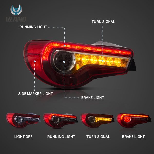 VLAND-TAILLIGHTS-FOR-TOYOTA-86-YAB-86-0287-2 VLAND-TAILLIGHTS-FOR-TOYOTA-86-YAB-86-0287-2