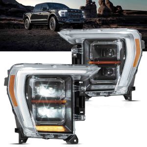Vland 2021-2024 Ford F150 14th Gen Headlights With LED Matrix Projector